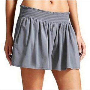Athleta Sneaky Shorts Grey L Loose Flowy Elastic